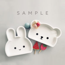 Load image into Gallery viewer, Petite Bear/Hoppi . Deep Plate White【SAMPLE UNIT】