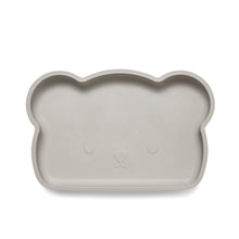 Load image into Gallery viewer, Bear Silicone Suction Plate 2.0 . Sand Gray