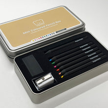 Load image into Gallery viewer, Mini Coloured Pencil Box . Maize