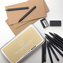 Load image into Gallery viewer, Mini Coloured Pencil Box . Cashmere