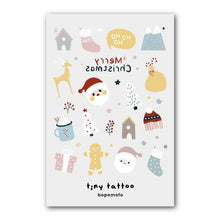 Load image into Gallery viewer, Christmas Set . Water Print Tattoo