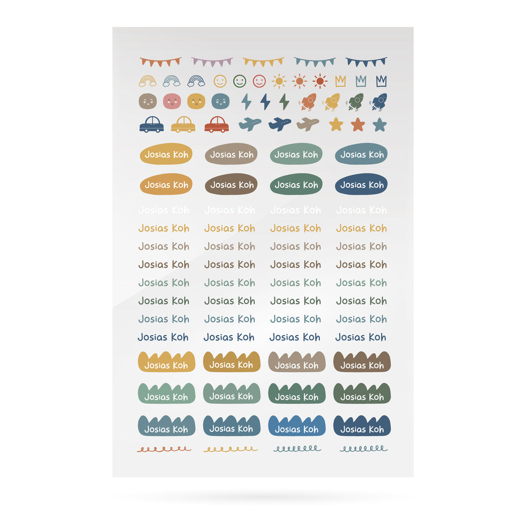 [PREORDER 25-30 SEP] Stickoo Personalized Name Labels . BraveyPop