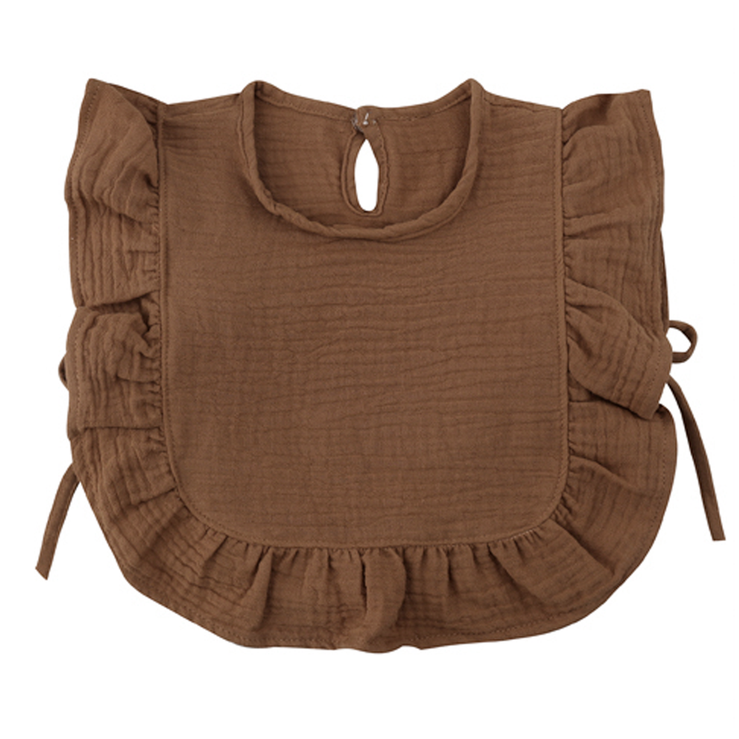 Bib Burp Cloth . Caramel