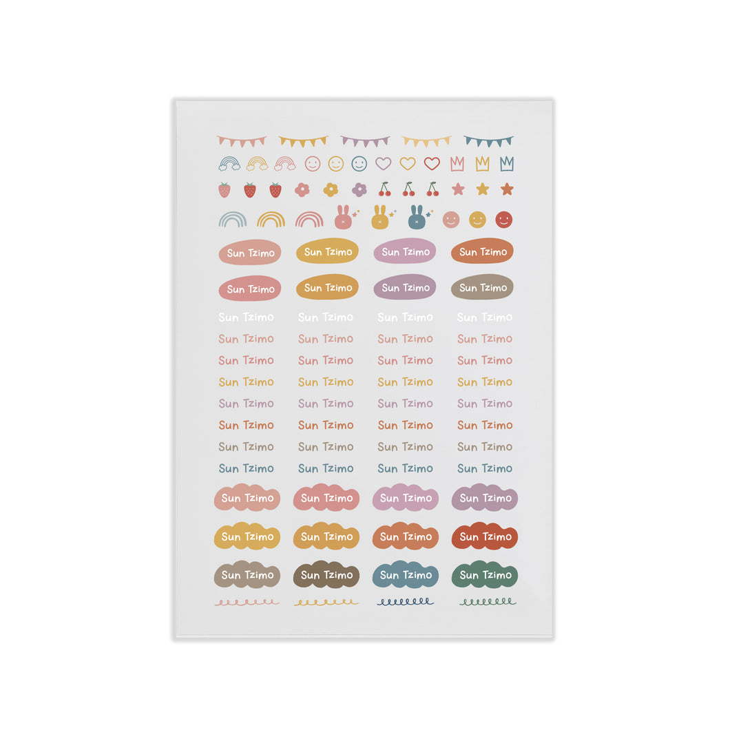 [PREORDER 03-07 SEP] Stickoo Personalized Name Labels . LovelyPop