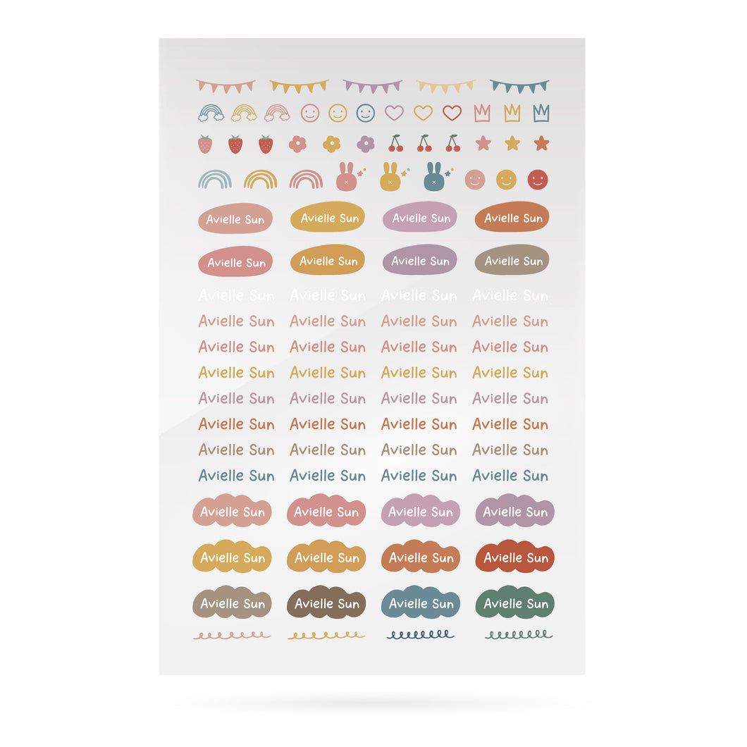 [PREORDER 25-30 SEP] Stickoo Personalized Name Labels . LovelyPop