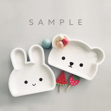 Load image into Gallery viewer, Petite Bear/Hoppi . Deep Plate White【SAMPLE UNIT】
