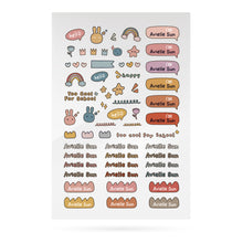 Load image into Gallery viewer, [PREORDER 25-30 SEP] Stickoo Personalized Name Labels . LovelyPop
